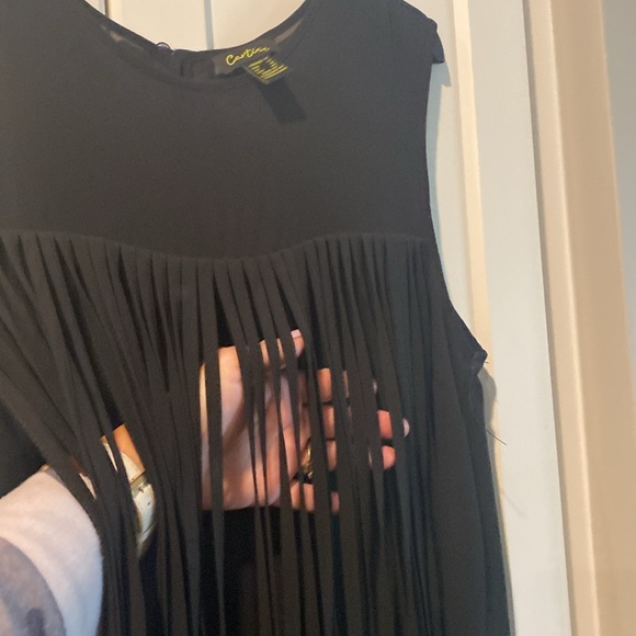 Black fringed dress - Picture 4 of 5